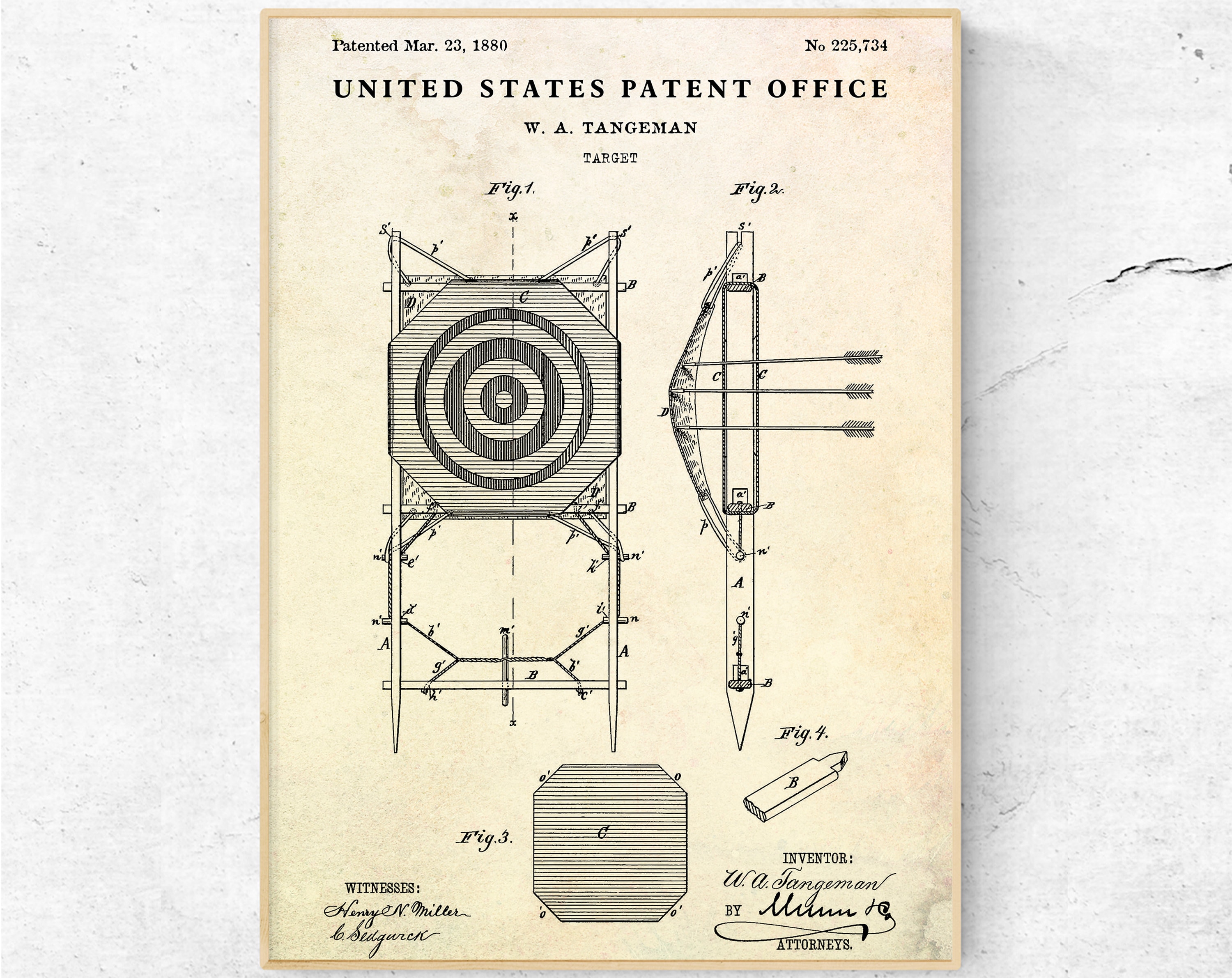 vintage archery target