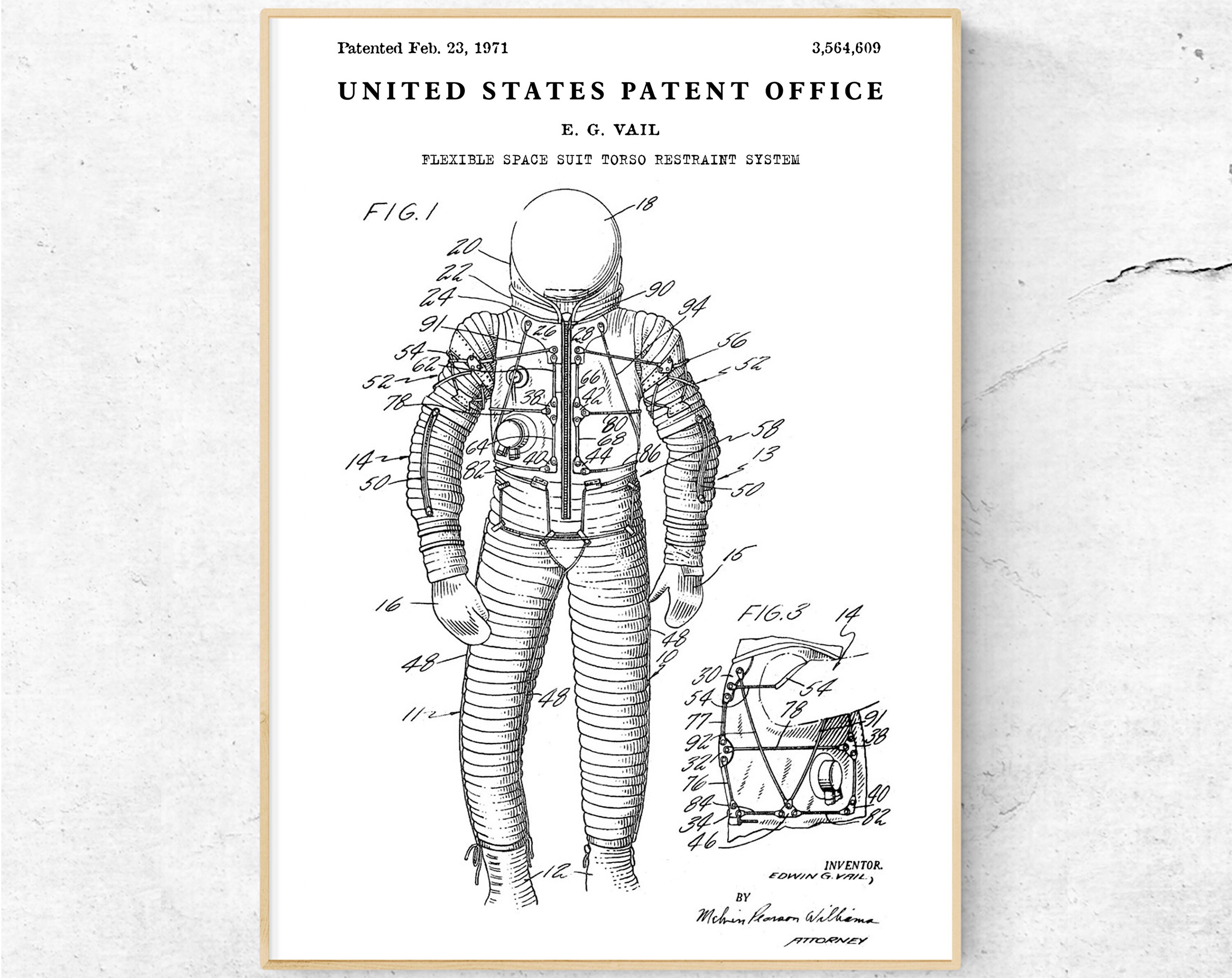 Space Travel Wall Decor, Flexible Space Suit Patent Print. Astronaut  Poster. Inventions Blueprint Wall Art - Etsy, image size:3000x2382