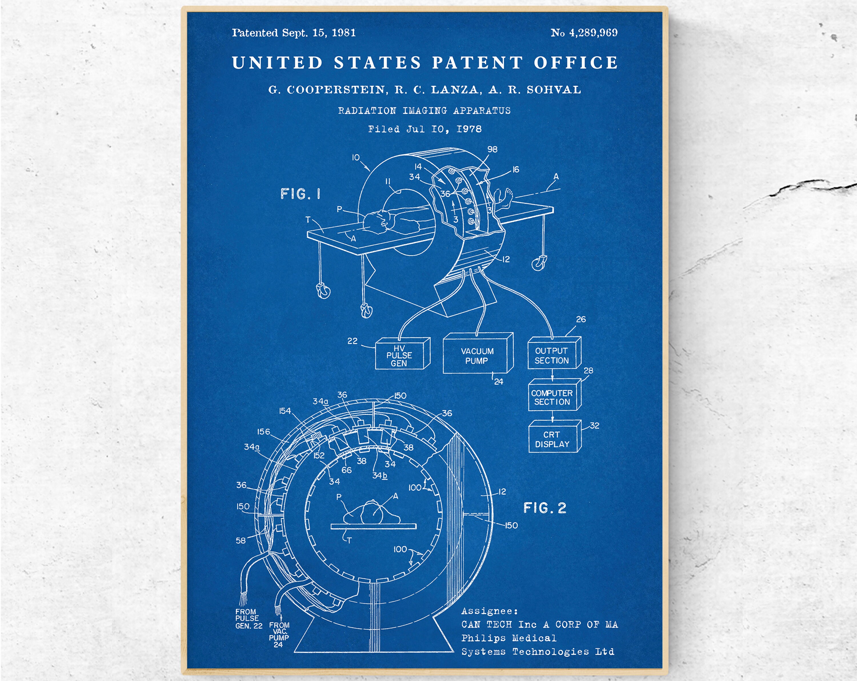 Radiation Imaging Apparatus 1981 Patent Print. X-ray Tech Inventions ...