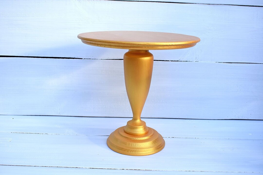 Wedding Cake Stand Gold Cake Plate Diameter 8 10 12 Etsy