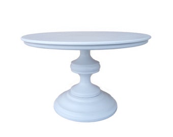 Wood wedding cake stand white. Base diameter 10'' 12''