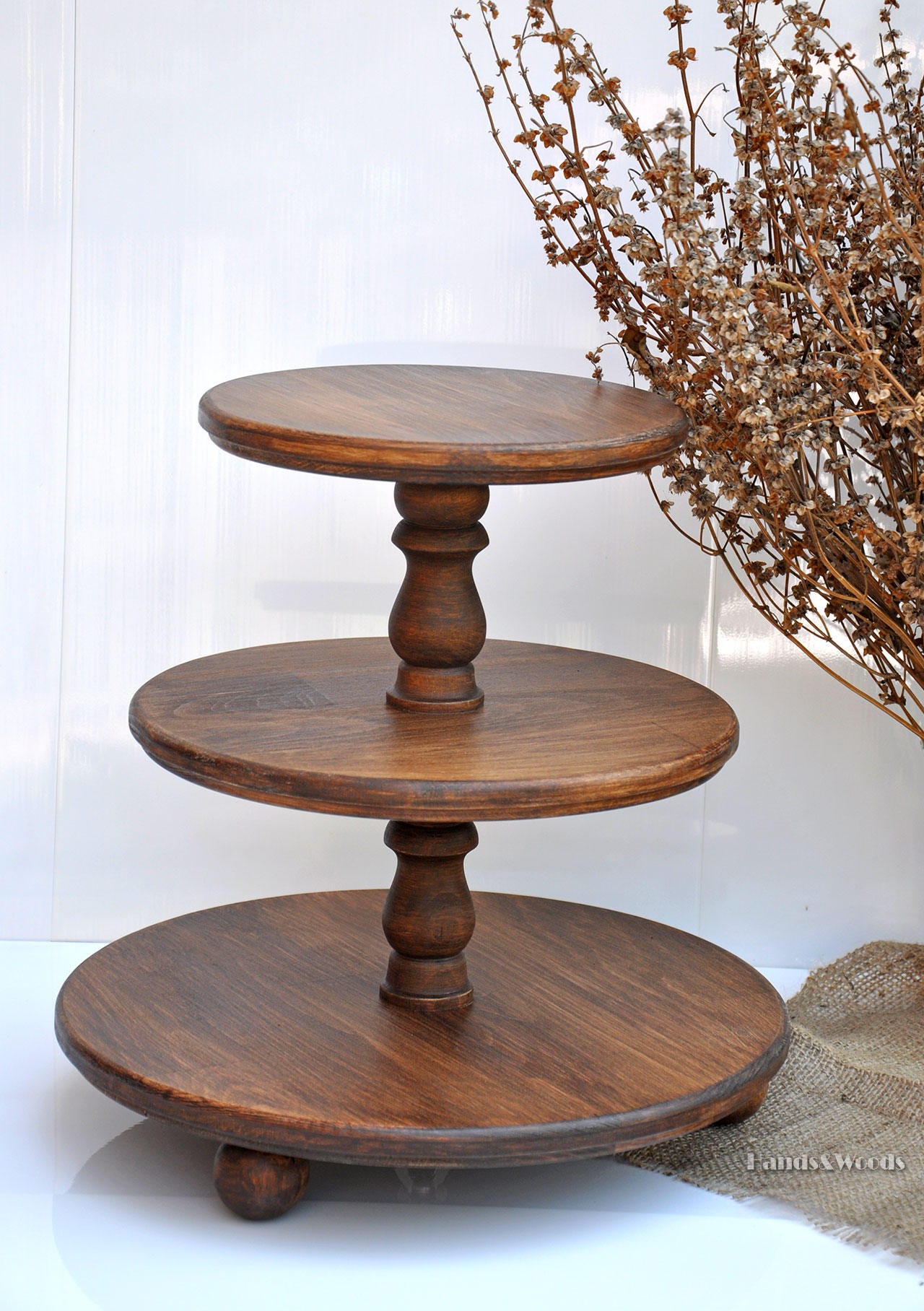 Support A Gateau En Bois Rustique 3 Etages Demontable Centre Etsy Support A Gateau En Bois Rustique 3 Etages Demontable Centre Etsy