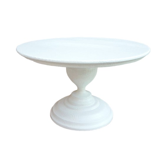 Plato blanco para tartas, soporte dorado para pastel con una cúpula  transparente, 9.8 pulgadas (individual)