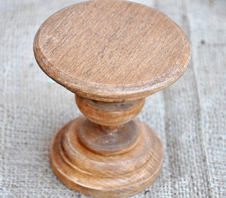 4'' wood rustic cupcake stand wooden cupcake holders Etsy