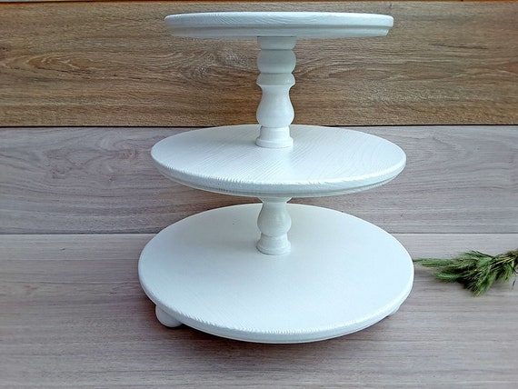 3 Niveaux Presentoir A Gateau En Bois Blanc Demontable Pour Les Mariages Supports Aux Gateaux Mariage 3 Niveaux Presentoir A Gateau En Bois Blanc Demontable Pour Les Mariages Supports Aux Gateaux Mariage