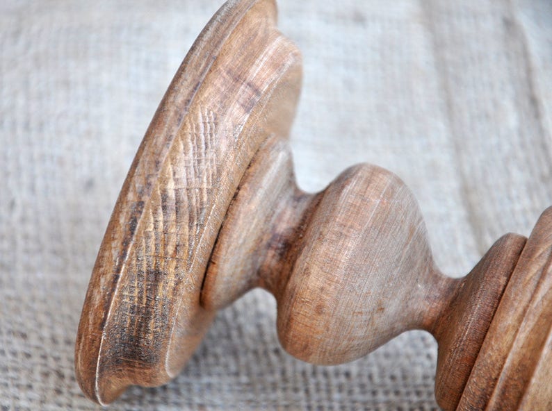 4'' wood rustic cupcake stand wooden cupcake holders Etsy