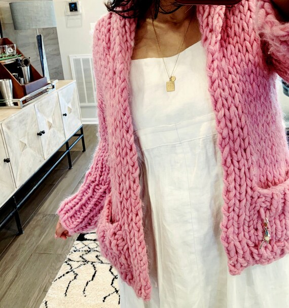 Pink Lemonade Cardigan crazy Sexy Wool 