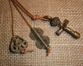 African Brass Fertility Mask Bundle Bead Swivel Key Chain