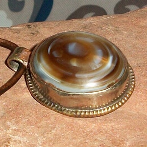 Old  Oval Agate Necklace From Nepal