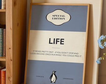 Life quote print, motivational wall art,