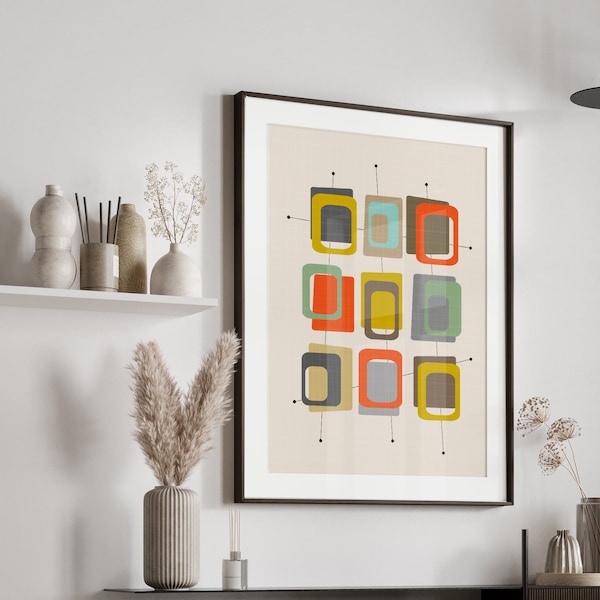 Mid Century Wall Art Etsy — free download