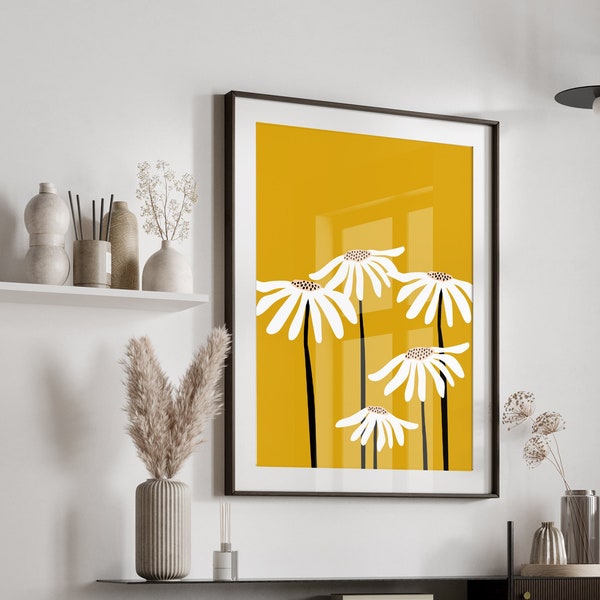 Daisy Wall Art Etsy