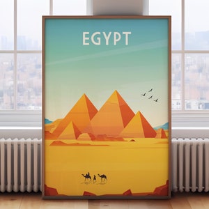Cairo print, retro Egypt print, Egypt travel poster, Cairo poster, Egypt poster, retro Egypt print, retro travel poster, retro travel print,