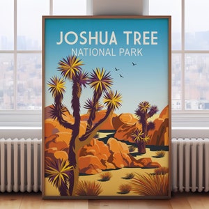 Joshua Tree National Park poster, Joshua Tree poster, Joshua Tree print, California travel print, California print, California poster