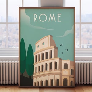 Rome travel poster, Rome print, Rome travel print, Rome poster, Romea wall art, Italy print, Italy travel print, Italy poster Italy wall art