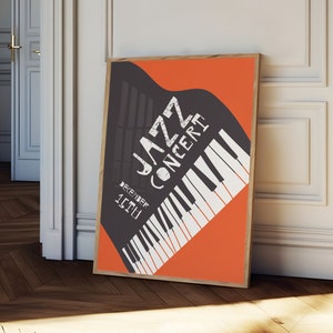 Jazz print, retro music print, Jazz poster, retro wall art, music wall art, retro print, retro poster, Jazz wall art, music art, Jazz art