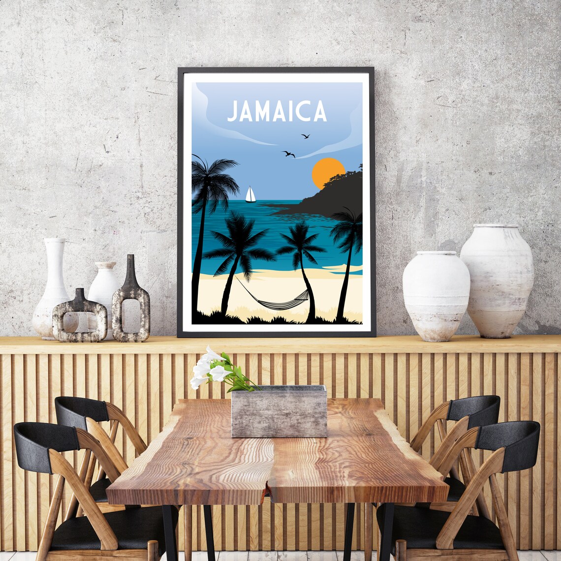 Jamaica print Jamaica poster Jamaica travel print Jamaica Etsy