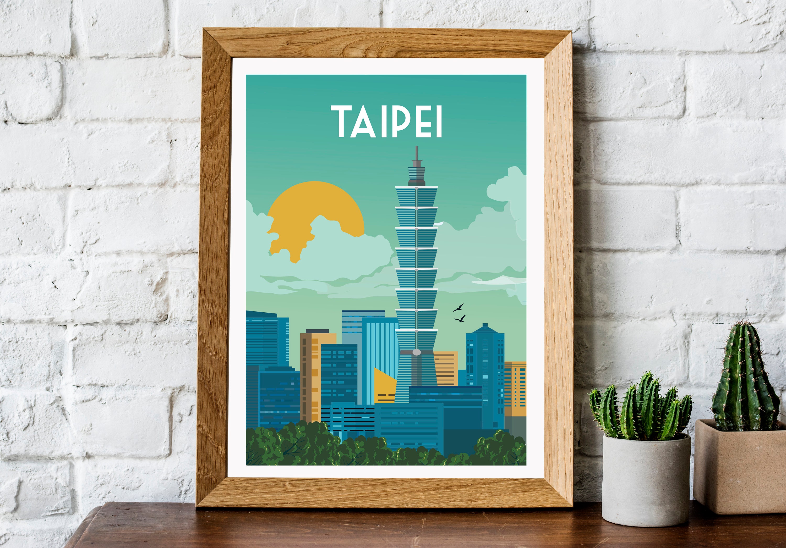 Taipei Print Taiwan Poster Taipei Travel Print Taipei Etsy