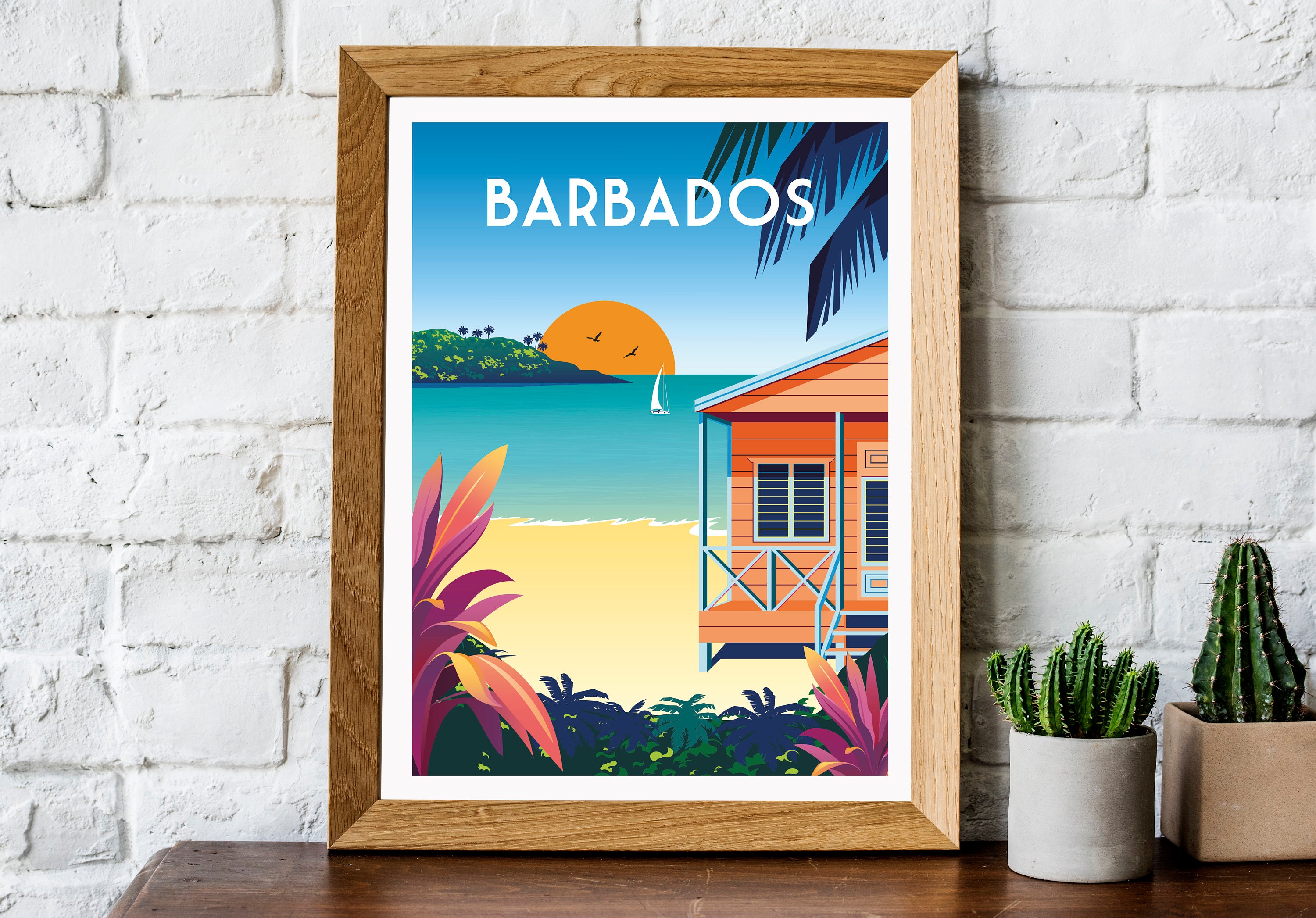 Barbados Print Barbados Poster Barbados Wall Art Barbados Etsy UK