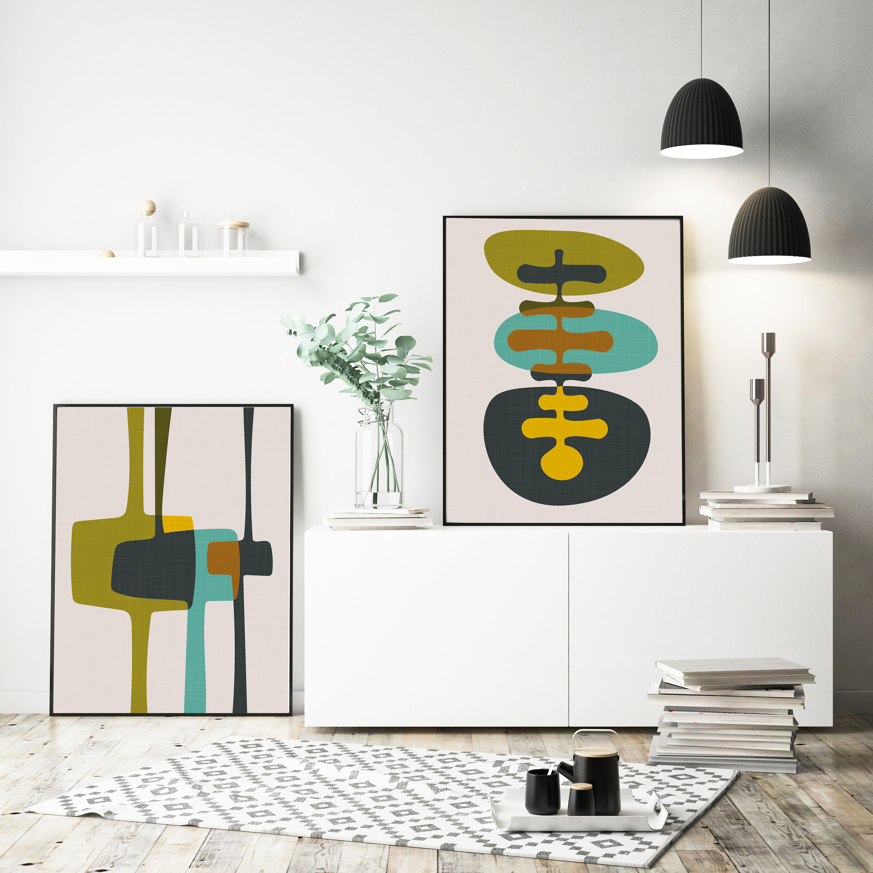 Mid Century Modern Mid Century Wall Art Midcentury Wall Art Etsy — free download