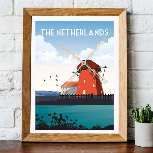 Netherlands Poster Etsy