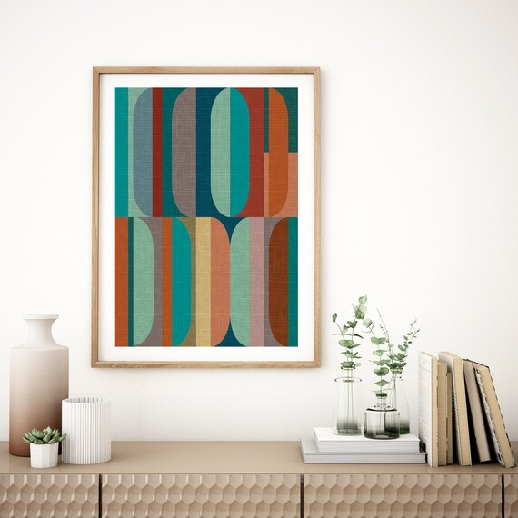 Mid Century Print Mid Century Modern Wall Art Mid Century Etsy