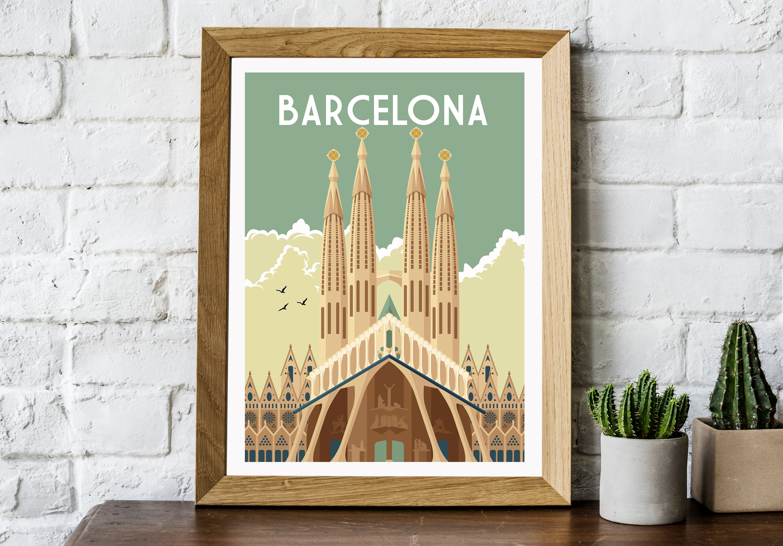 Barcelona Print Barcelona Travel Poster Barcelona Poster Etsy UK