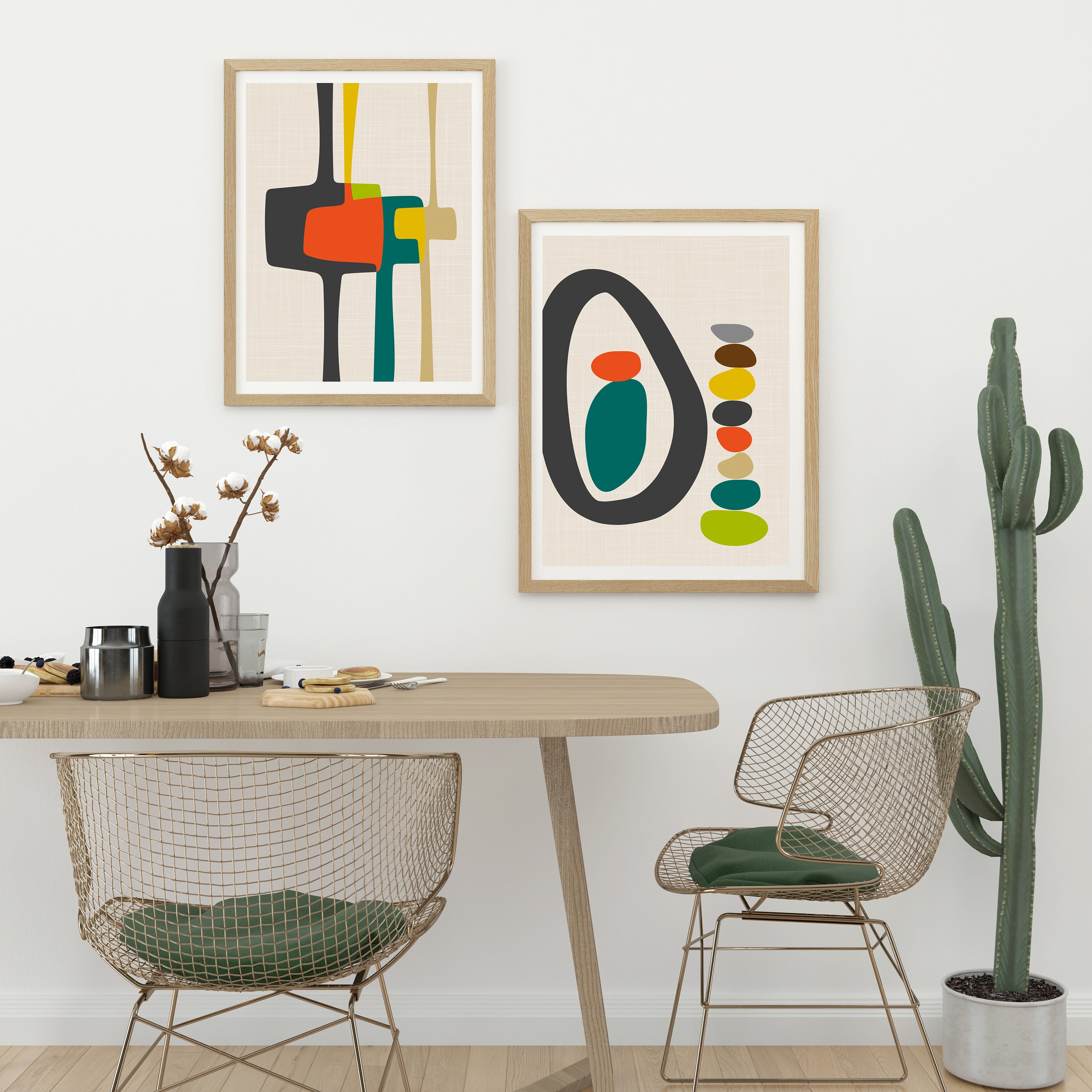 Mid Century Modern Wall Art Mid Century Wall Art Mid Century - Etsy UK