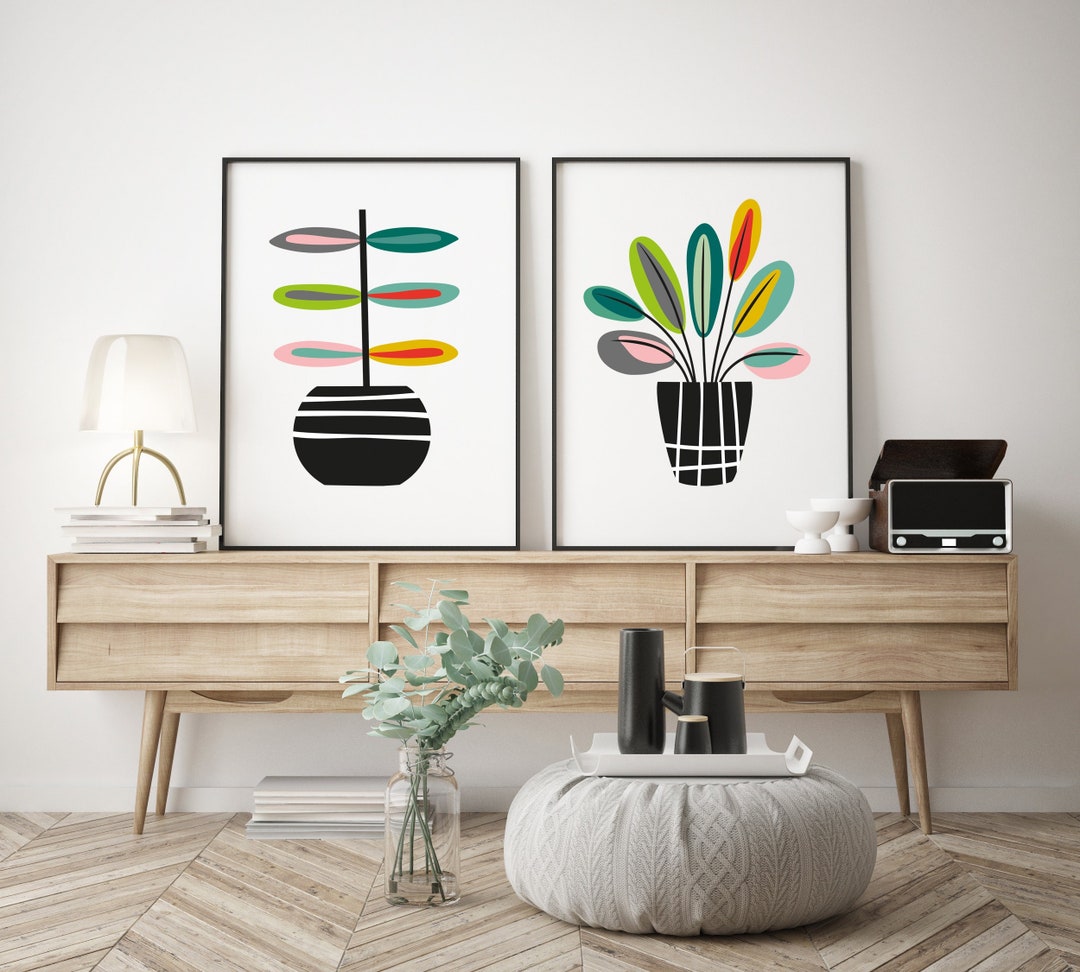 Mid Century Modern Wall Art Mid Century Wall Art Mid Century - Etsy