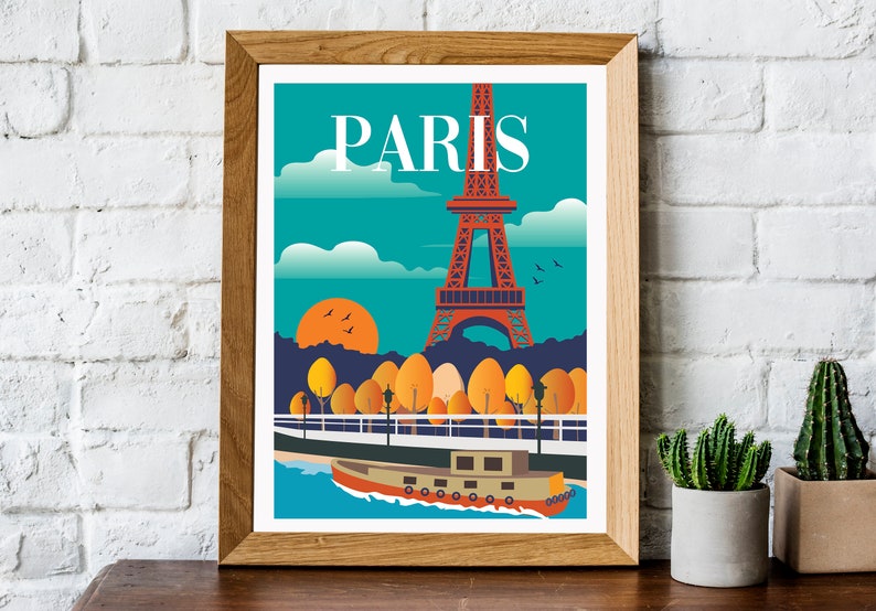 Paris Poster, Paris travel print image 2