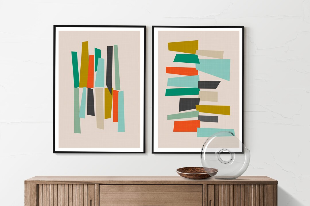 Mid Century Modern Wall Art, Mid Century Wall Art, Mid Century Print ...