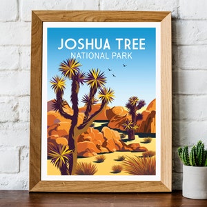 Joshua Tree National Park poster, Joshua Tree poster, Joshua Tree print, California travel print, California print, California poster