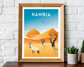 Namibia print, Namibia poster, Namibia travel print, Namibia travel poster, Africa travel print, Africa poster, Africa travel poster