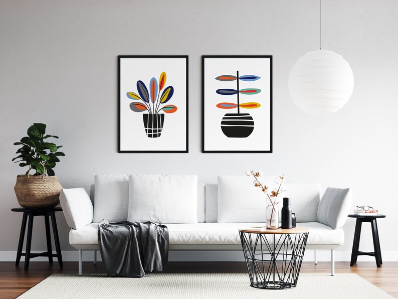 Nordic Wall Art Scandinavian Wall Art Botanical Print Etsy UK