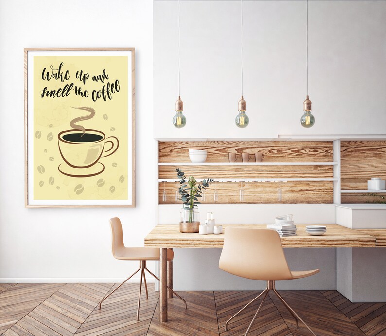 Coffee wall art coffee print coffee art print kitchen wall Etsy