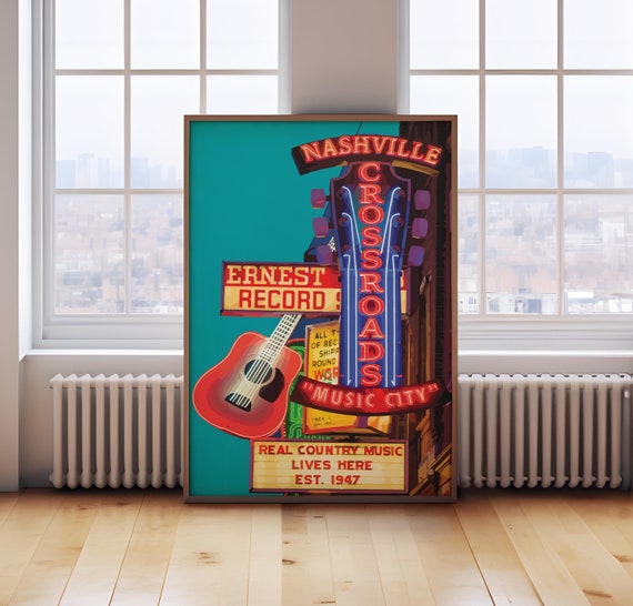 Nashville Poster, Nashville Travel print