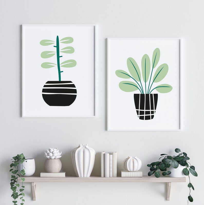 botanical art Nordic wall art scandinavian wall art scandi plant, minimalist wall art nordic print scandinavian print scandi print