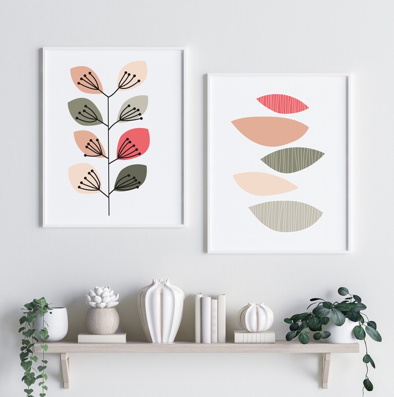 Scandi Wall Art Set Nordic Prints Scandinavian Prints Etsy