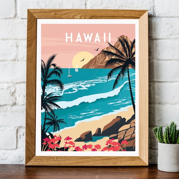Hawaiian Wall Art Etsy