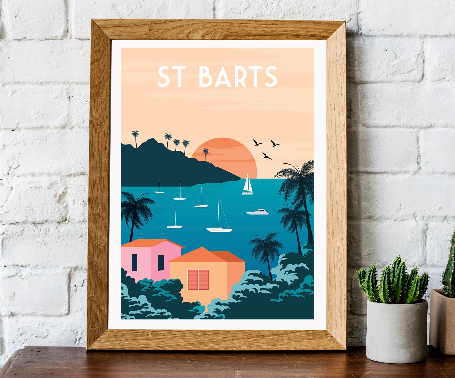 St Barts Print St Barts Travel Poster St Barts Travel Print Etsy