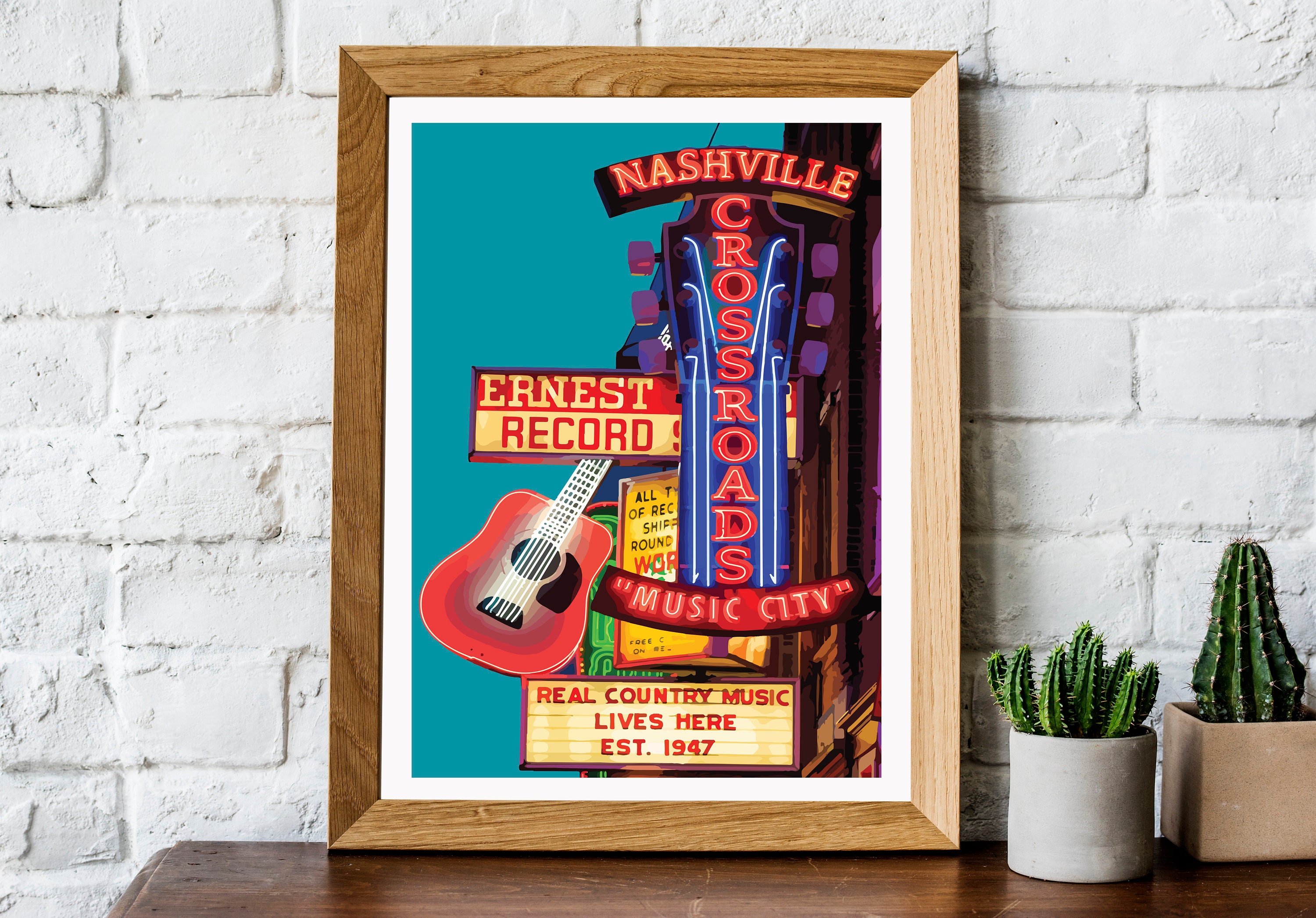 Nashville Print Nashville Travel Poster Nashville Poster - Etsy