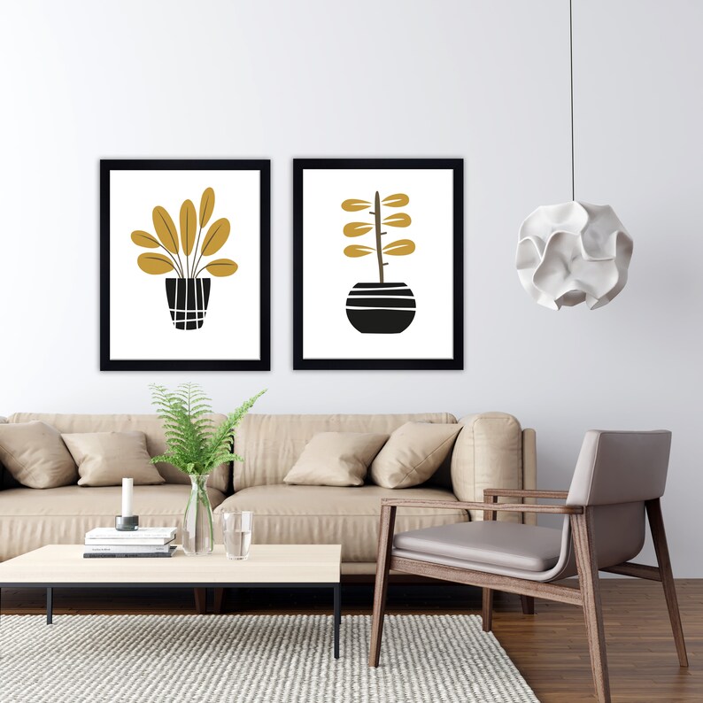 botanical art Nordic wall art scandinavian wall art scandi plant, minimalist wall art nordic print scandinavian print scandi print