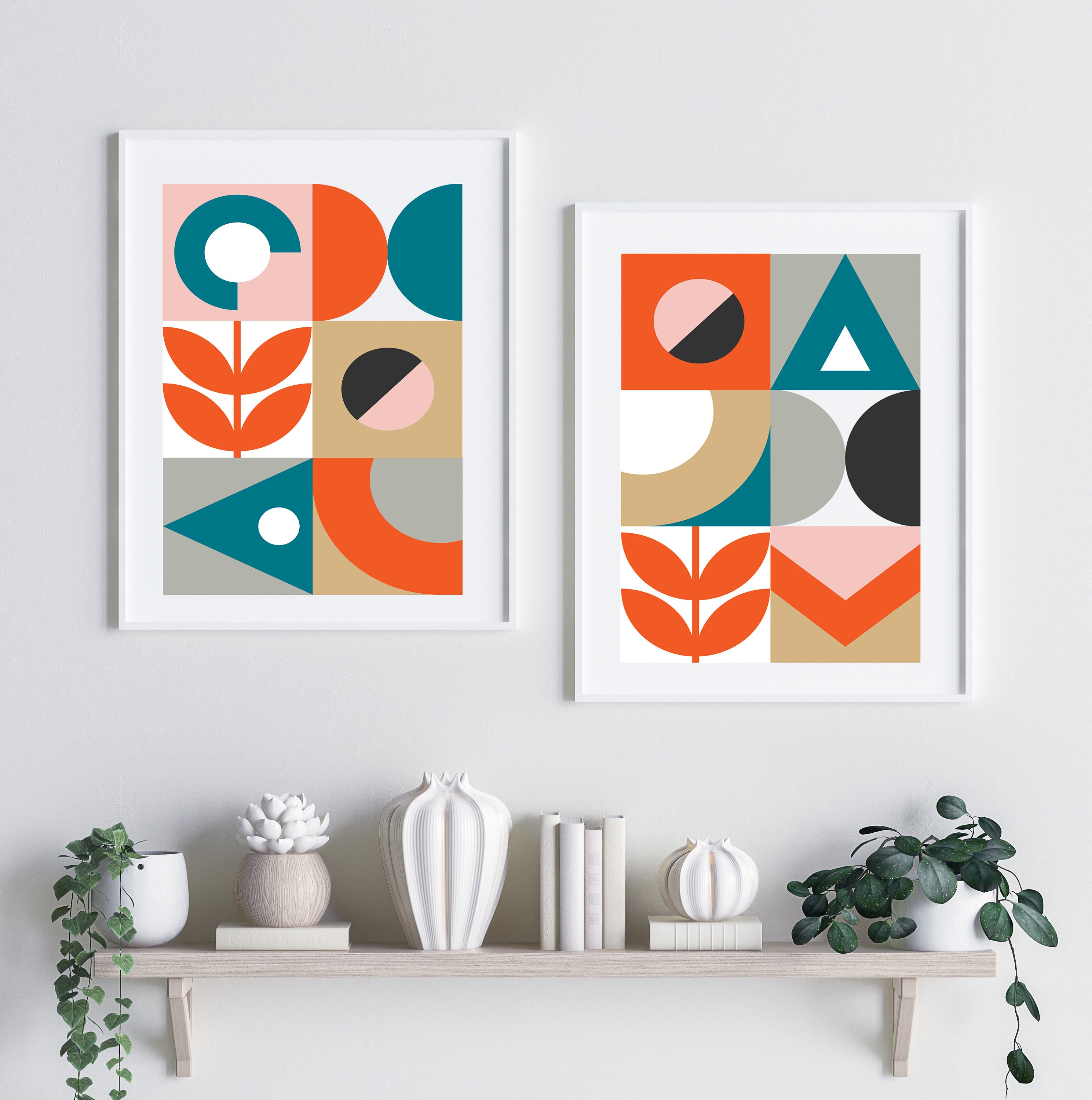 Mid century modern prints mid century wall art mid century Etsy