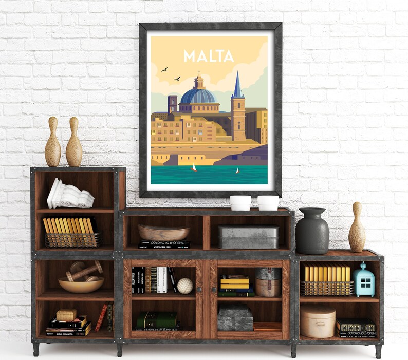 Malta Print Malta Travel Poster Malta Wall Art Malta Travel Etsy UK