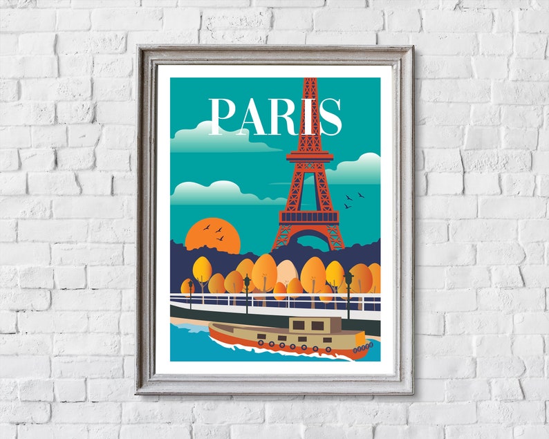 Paris Poster, Paris travel print image 3