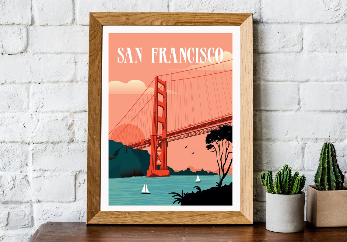 San Francisco print San Francisco poster San Francisco Etsy