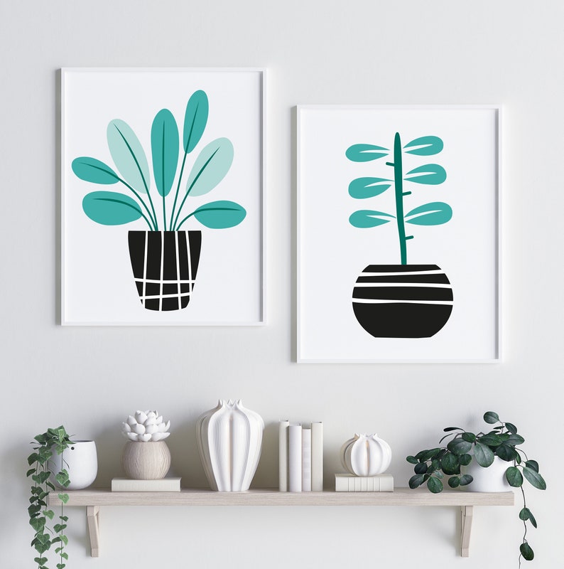 botanical art Nordic wall art scandinavian wall art scandi plant, minimalist wall art nordic print scandinavian print scandi print