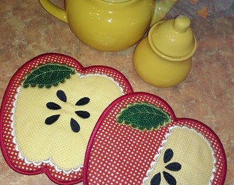 Pot Holders Embroidery designs Napkin Placemat Napkin for hot Digital embroidery Kitchen mud rug digital embroidery Trivets Trivets Hot Pads