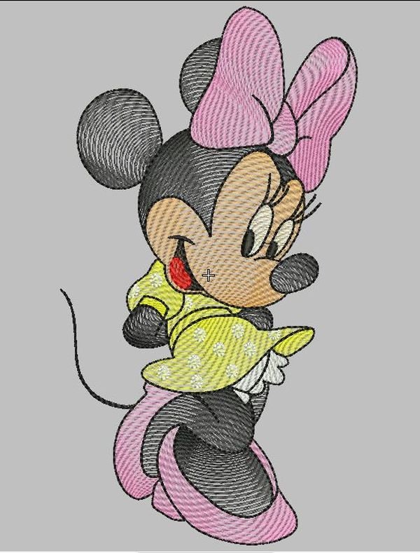 Minnie Mouse Embroidery Machine Patterns Design DIGITAL Etsy