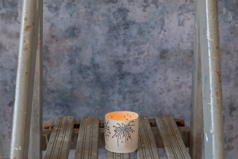 Handmade Porcelain Tea Light Holder image 1